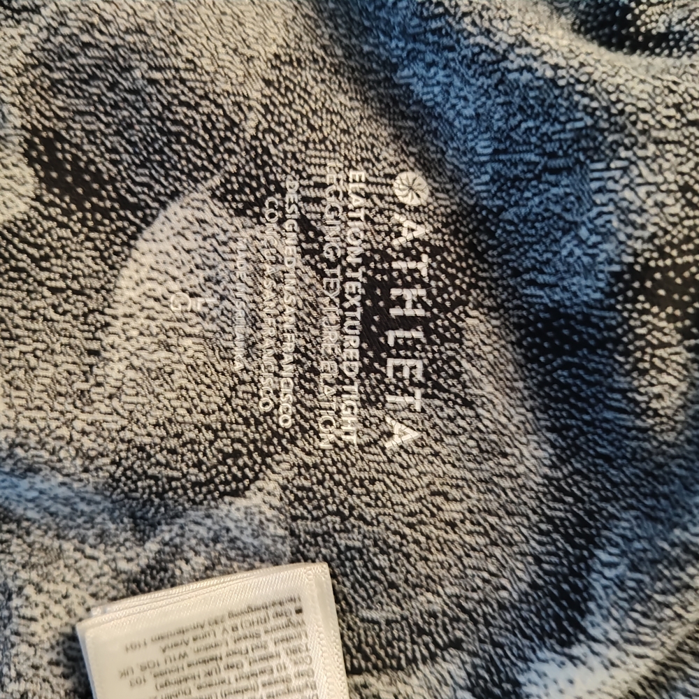 Athleta Black and White Textured Leggings-Gently Used, Super Soft - Picture 3 of 9